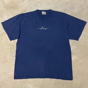 Men’s T Shirt Nike Air Embroidery Navy Size L